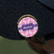 Linked Squares Golf Ball Marker Hat Clip - Gold - On Hat