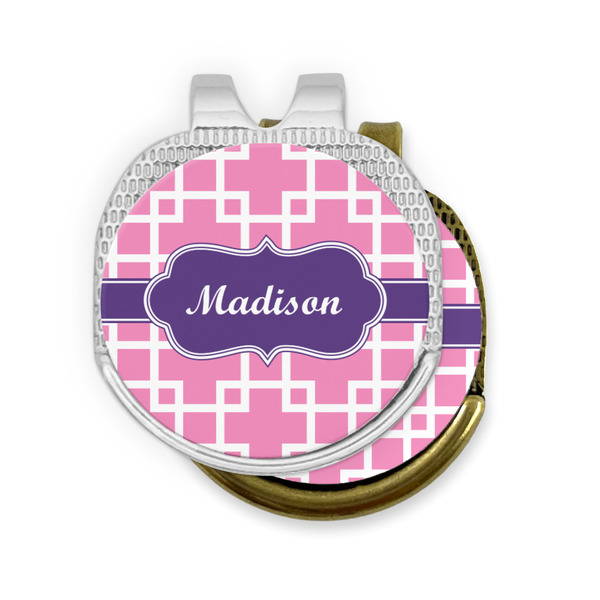 Linked Squares Golf Ball Marker Hat Clip - PARENT/MAIN