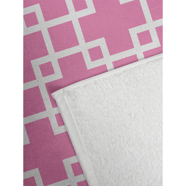 Linked Squares Golf Towel - Detail