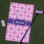 Linked Squares Golf Towel Gift Set (Personalized)
