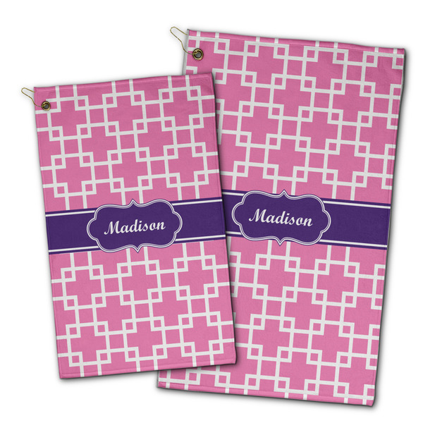 Linked Squares Golf Towel - PARENT (small and large)