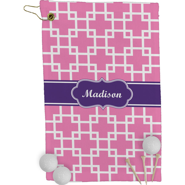 Linked Squares Golf Towel (Personalized)