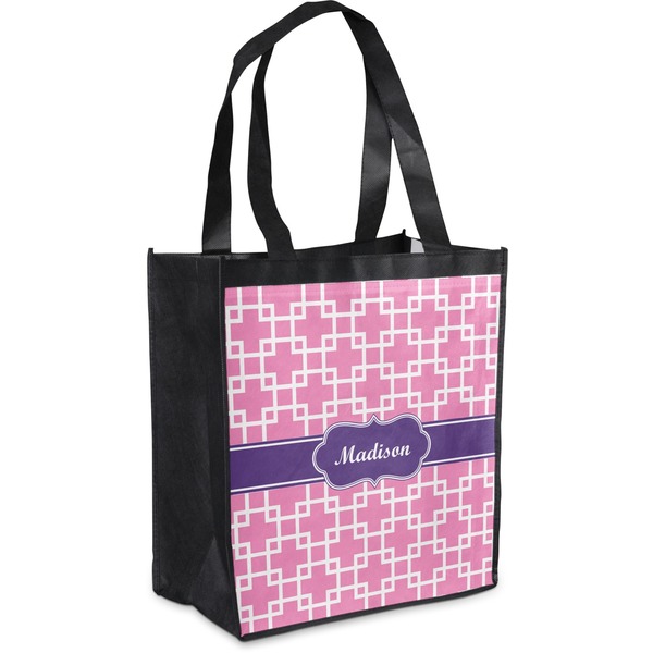Custom Linked Squares Grocery Bag (Personalized)