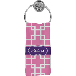 Linked Squares Hand Towel - Full Print (Personalized)
