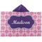 Linked Squares Kids Hooded Towel (Personalized)
