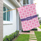 Linked Squares House Flags - Double Sided - LIFESTYLE