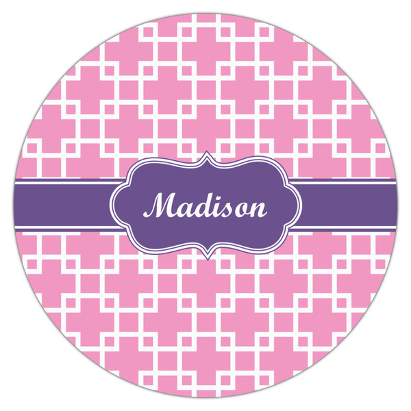 Linked Squares Icing Circle - Large - Single