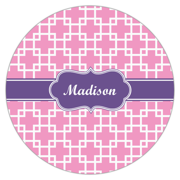 Linked Squares Icing Circle - Medium - Single