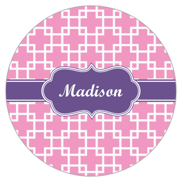 Linked Squares Icing Circle - Small - Single