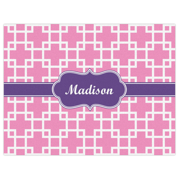 Linked Squares Indoor / Outdoor Rug - 6'x8' - Front Flat