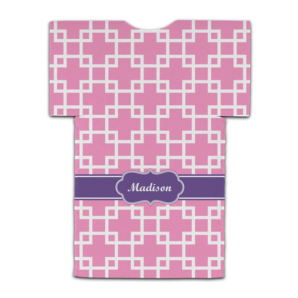 Linked Squares Jersey Bottle Cooler - BACK (flat)