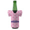 Linked Squares Jersey Bottle Cooler - FRONT (on bottle)
