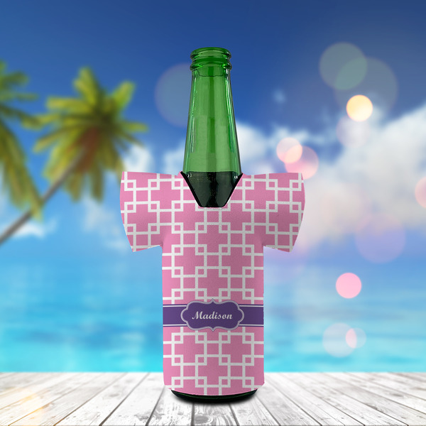Linked Squares Jersey Bottle Cooler - LIFESTYLE