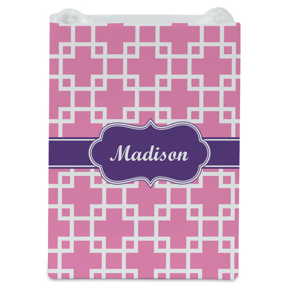 Linked Squares Jewelry Gift Bag - Gloss - Front