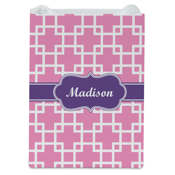 Linked Squares Jewelry Gift Bag - Matte - Front