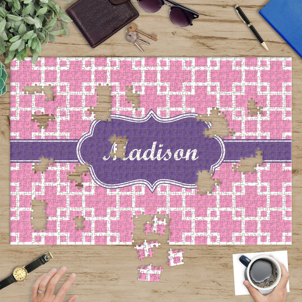 Linked Squares Jigsaw Puzzle 1014 Piece - In Context