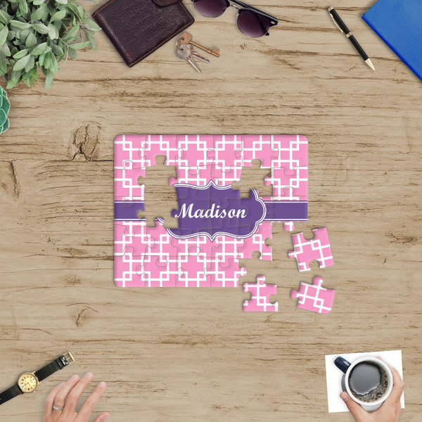 Linked Squares Jigsaw Puzzle 30 Piece - In Context