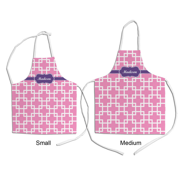 Linked Squares Kid's Aprons - Comparison
