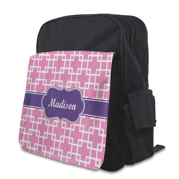 Custom Linked Squares Preschool Backpack (Personalized)
