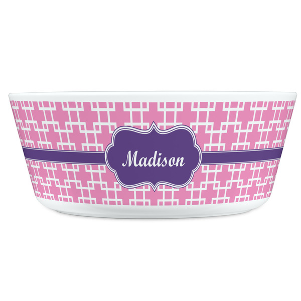 Linked Squares Kids Bowls - FRONT