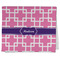 Linked Squares Kitchen Towel - Poly Cotton - Folded Half