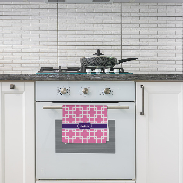 Linked Squares Kitchen Towel - Poly Cotton - Lifestyle