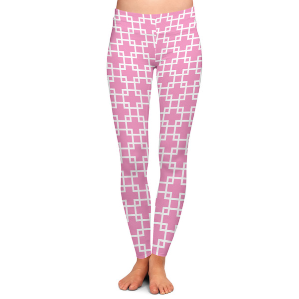 Custom Linked Squares Ladies Leggings - Large
