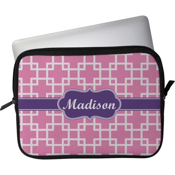 Custom Linked Squares Laptop Sleeve / Case (Personalized)