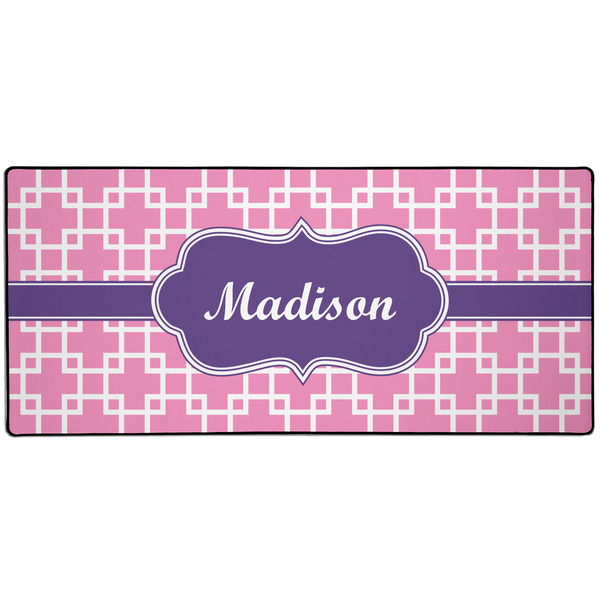 Custom Linked Squares 3XL Gaming Mouse Pad - 35" x 16" (Personalized)