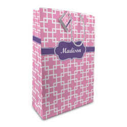 Linked Squares Large Gift Bag (Personalized)