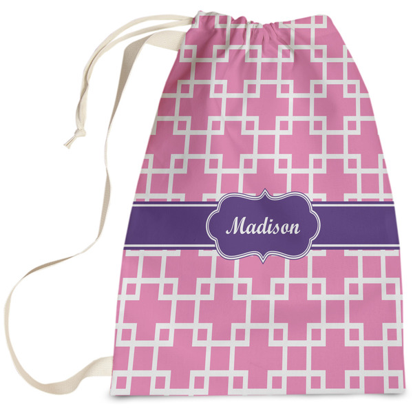 Custom Linked Squares Laundry Bag (Personalized)