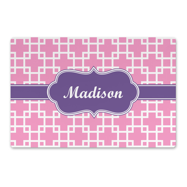 Custom Linked Squares Large Rectangle Car Magnet (Personalized)
