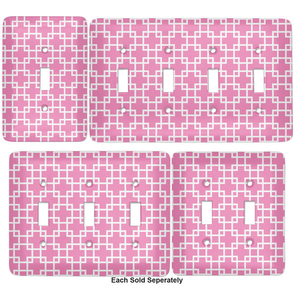 Linked Squares Light Switch Covers all sizes
