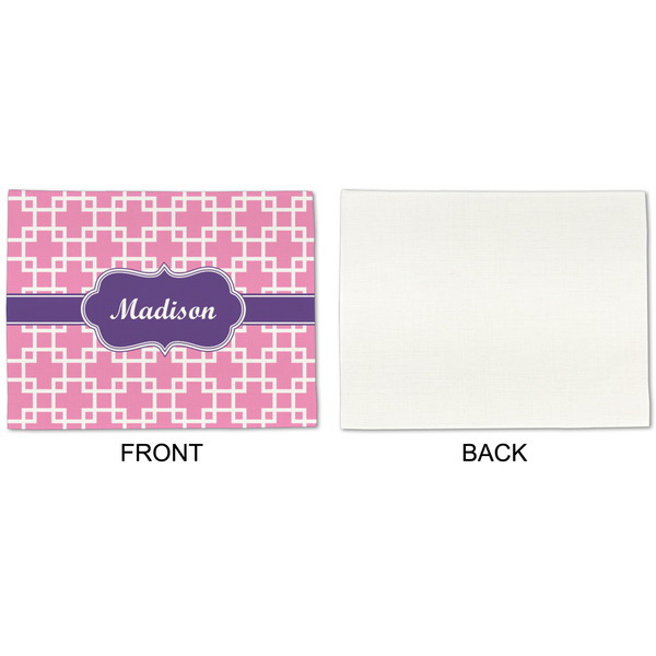 Linked Squares Linen Placemat - APPROVAL Single (single sided)