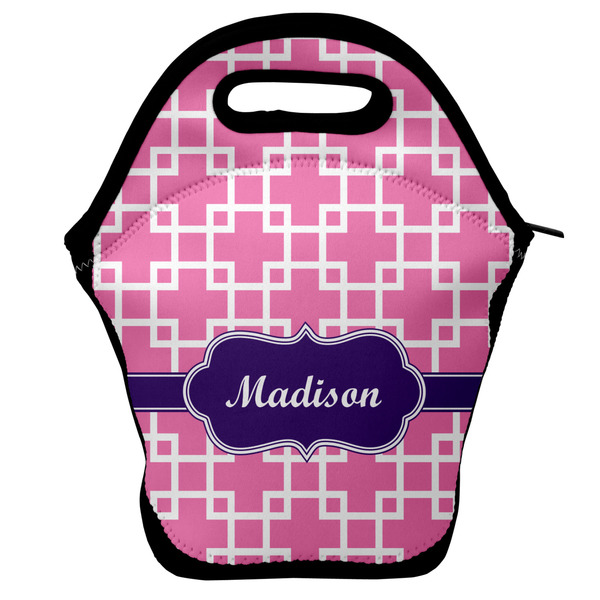 Custom Linked Squares Lunch Bag w/ Name or Text