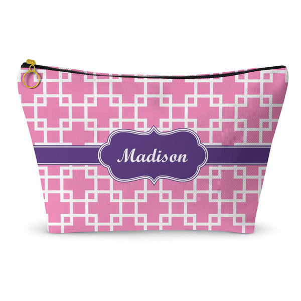 Custom Linked Squares Makeup Bag - Small - 8.5"x4.5" (Personalized)