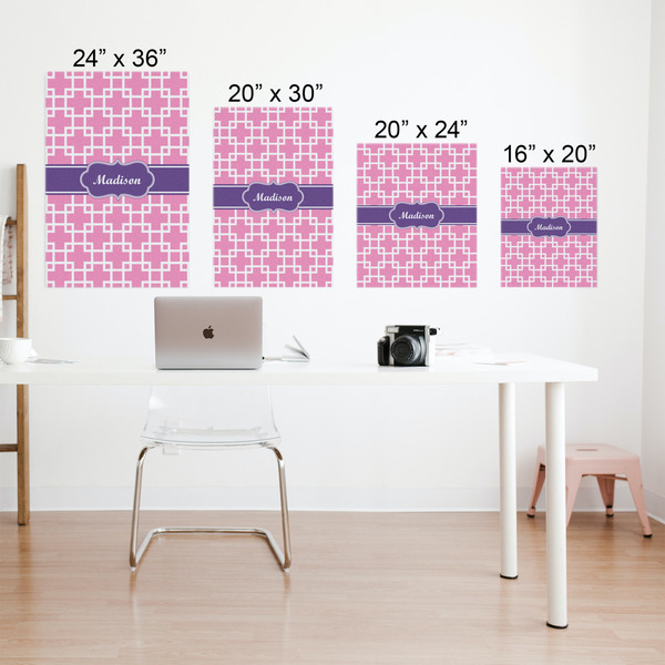 Linked Squares Matte Poster - Sizes
