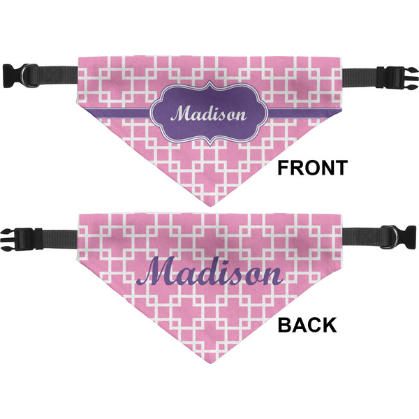 Linked Squares Medium Dog Bandana Approval