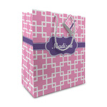 Linked Squares Medium Gift Bag (Personalized)