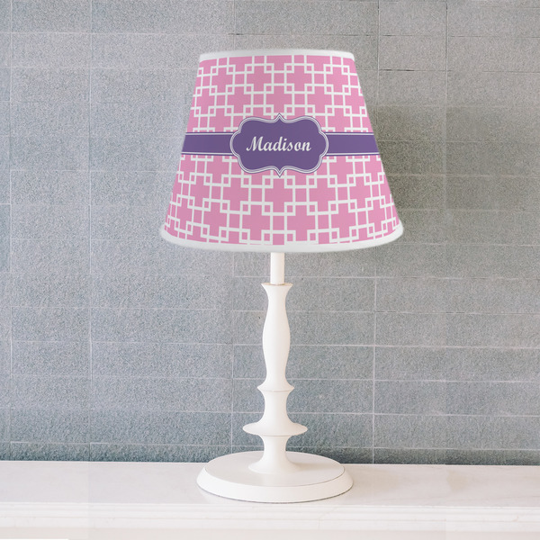 Linked Squares Poly Film Empire Lampshade - Lifestyle