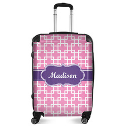 Linked Squares Suitcase - 24" Medium - Checked (Personalized)