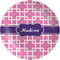 Linked Squares Melamine Plate (Personalized)
