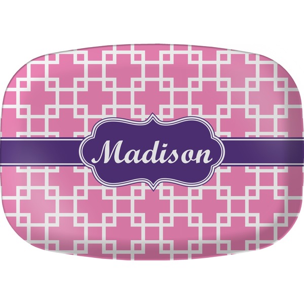 Custom Linked Squares Melamine Platter (Personalized)