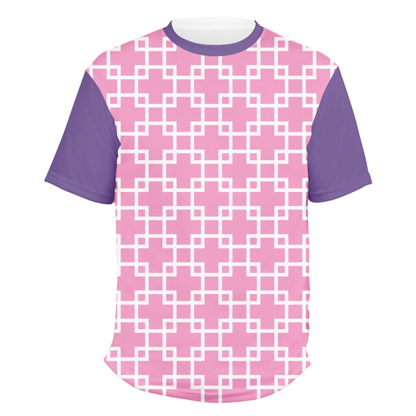Custom Linked Squares Men's Crew T-Shirt