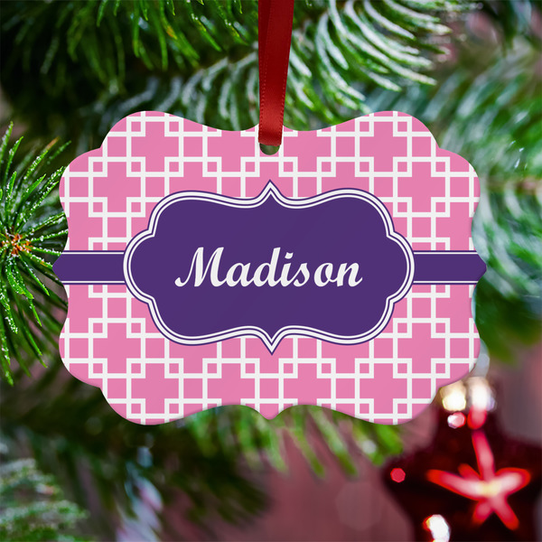 Linked Squares Metal Benilux Ornament - Lifestyle