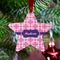 Linked Squares Metal Star Ornament - Lifestyle