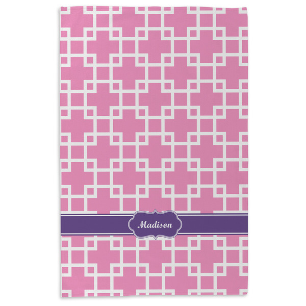 Linked Squares Microfiber Dish Towel - APPROVAL