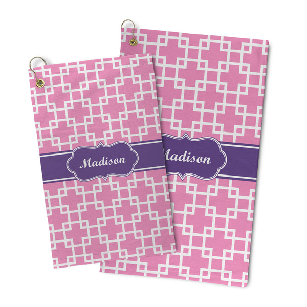 Linked Squares Microfiber Golf Towel - PARENT/MAIN
