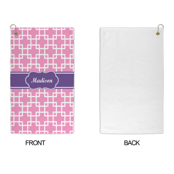 Linked Squares Microfiber Golf Towels - APPROVAL