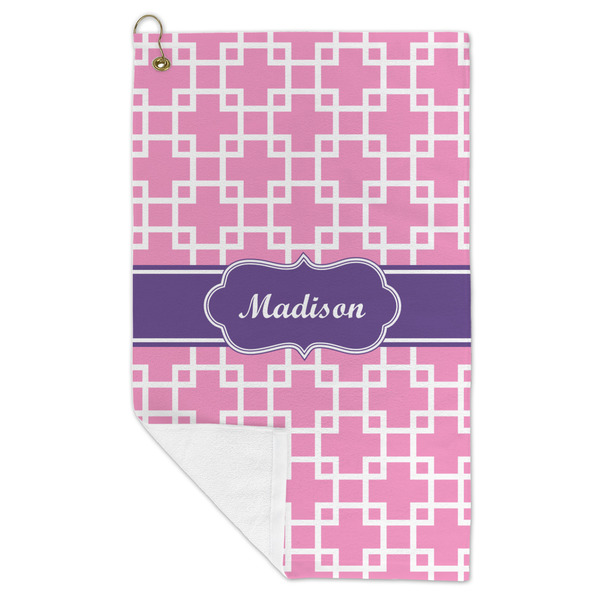 Linked Squares Microfiber Golf Towels - FOLD